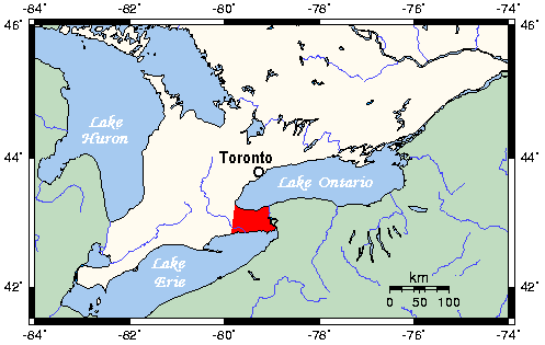 Niagara Peninsula Locator