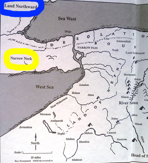 Duane R. Aston Book of Mormon Geography Map - Return to Cumorah