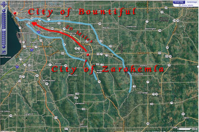 Route to City of Bountiful